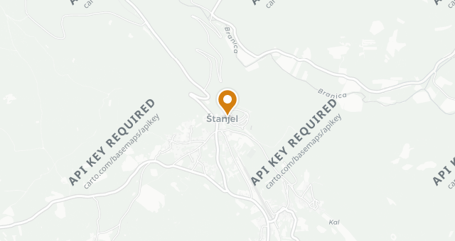 Map showing Grad Štanjel Restaurant & Lounge Bar