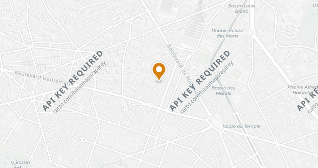 Map showing 52 Faubourg St-Denis