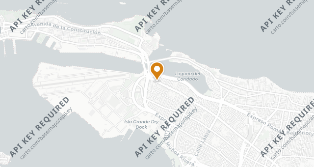 Map showing Canvas Restaurant