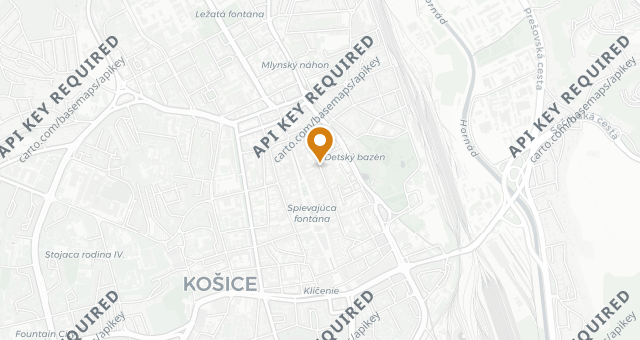 Map showing BISTRO BLANC