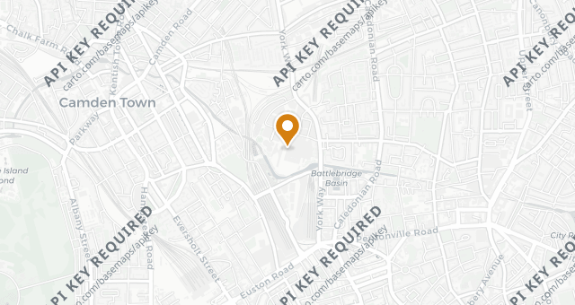 Map showing Dishoom King’s Cross