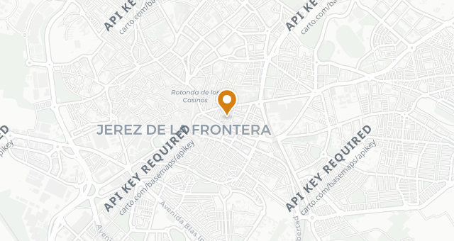 Map showing La Carboná
