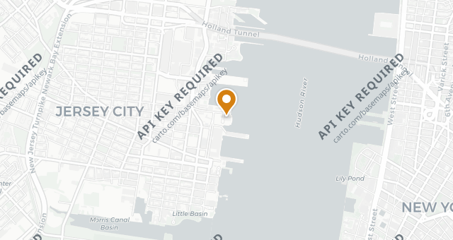 Map showing Hudson & Co