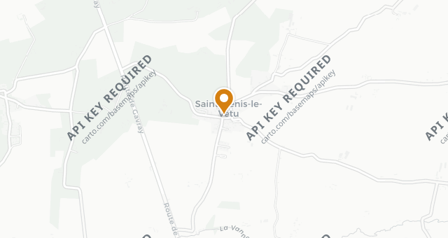 Map showing La Baratte