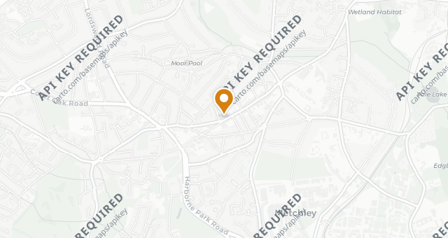 Map showing Harborne Kitchen