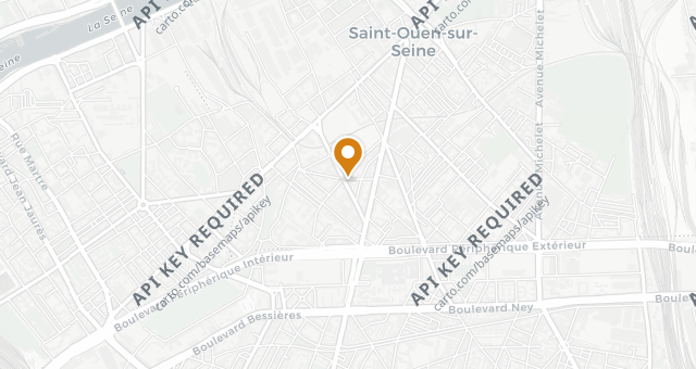 Map showing Jeanjean