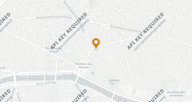 Map showing Chez Monsieur