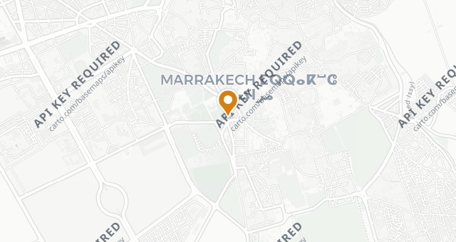 Map showing Le marocain - hôtel La Mamounia