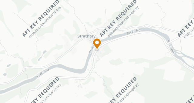 Map showing The Grandtully Hotel by Ballintaggart