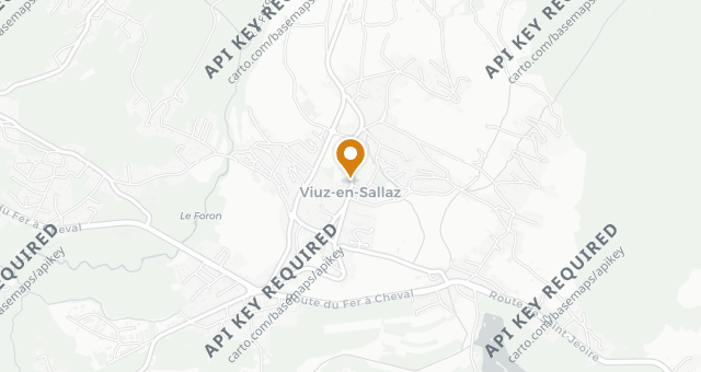 Map showing La Table d'Émilie