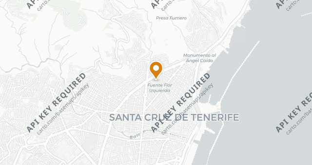 Map showing 2 Estaciones