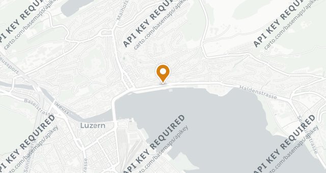 Map showing Grand Casino Luzern