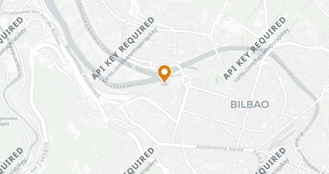 Map showing San Mamés Jatetxea