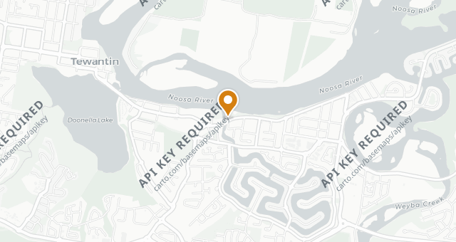 Map showing Noosa Waterfront