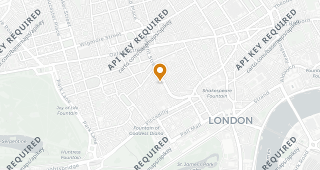 Map showing Ambassadors Clubhouse