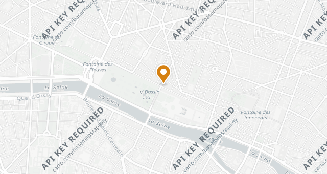 Map showing Hotel Regina