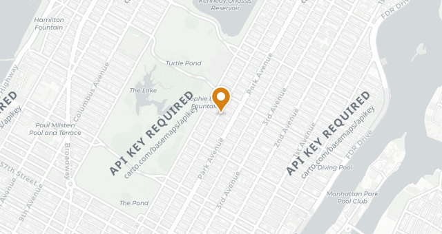 Map showing Dowling's at the Carlyle
