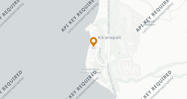 Map showing Hula Grill - Kaanapali