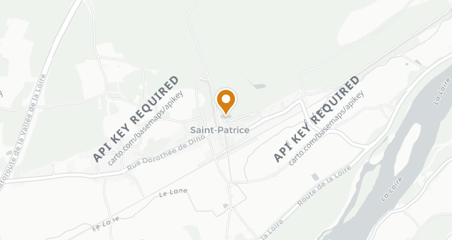 Map showing Château de Rochecotte