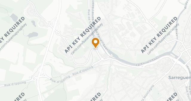 Map showing Auberge Saint-Walfrid