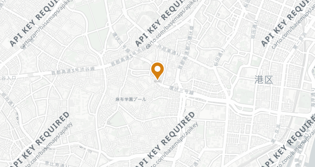 Map showing Azabu Yukimura
