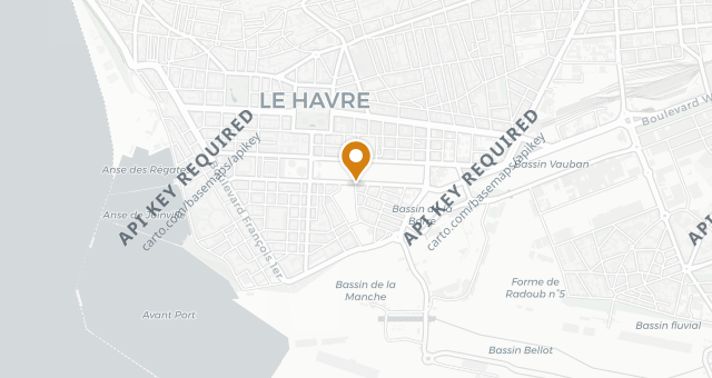 Map showing Le Margote