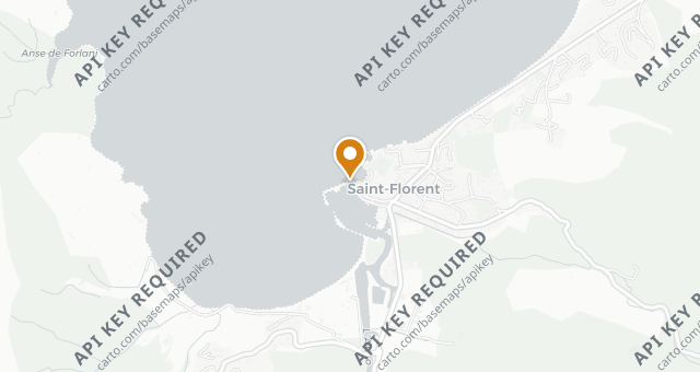 Map showing La Gaffe