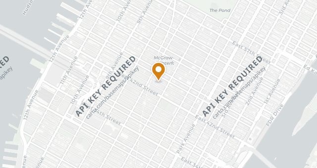 Map showing The Lambs Club