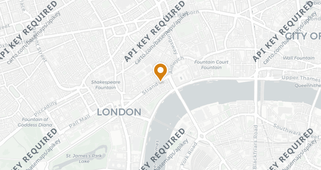 Map showing Savoy Grill