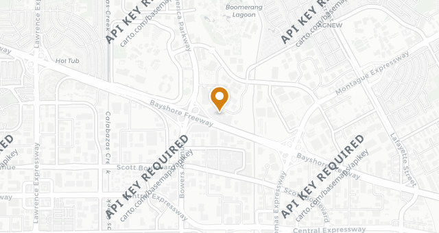 Map showing Birk's Restaurant