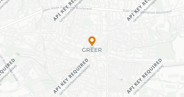 Map showing Rick Erwin's Greer