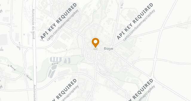 Map showing La Flamiche