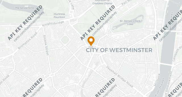 Map showing Dining Room at The Goring