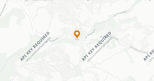 Map showing Auberge du Prunelli