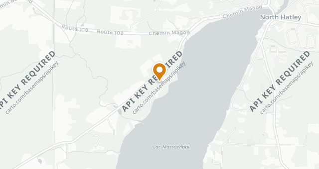 Map showing Le Hatley Restaurant