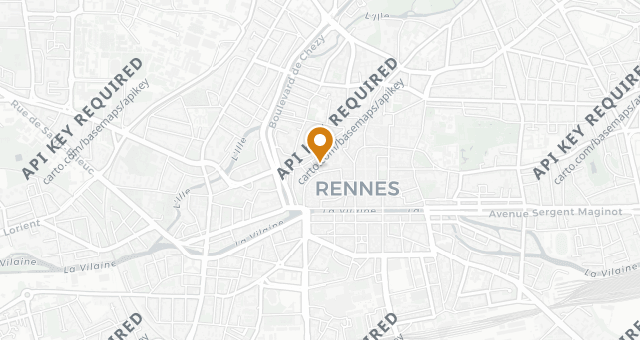 Map showing Breizh Café Rennes