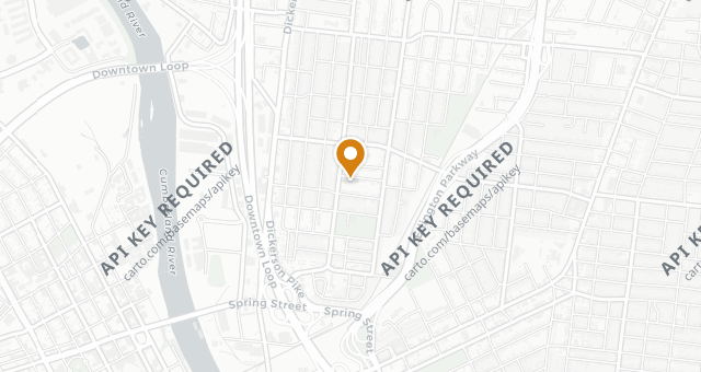 Map showing Audrey