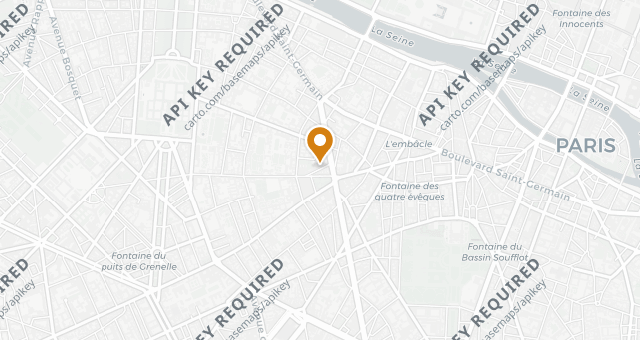 Map showing Les Botanistes