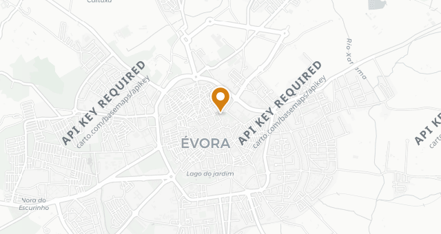 Map showing Cavalariça Évora