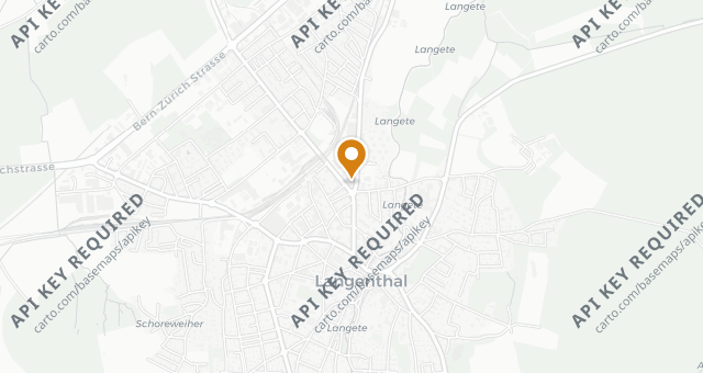 Map showing Boutique Hotel Auberge Langenthal