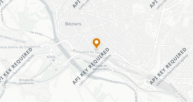 Map showing L'Ambassade