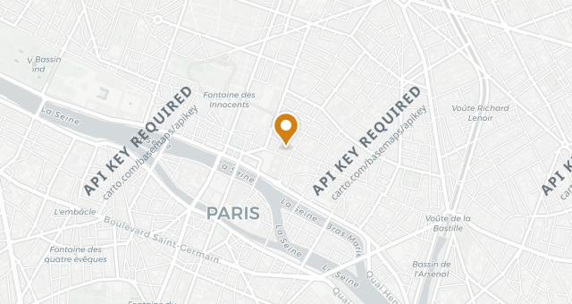 Map showing La Table Cachée par Michel Roth