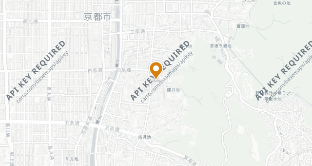 Map showing hakubi
