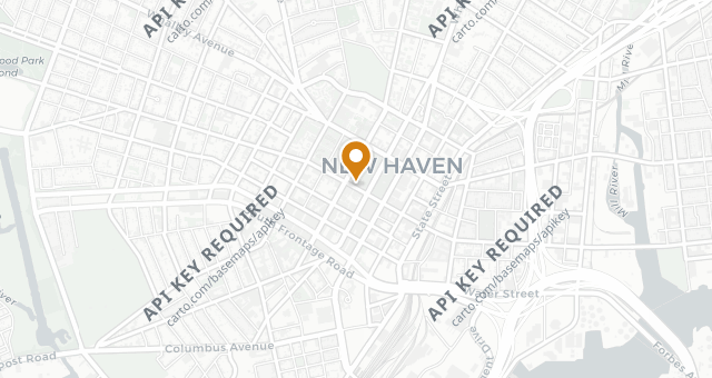 Map showing ZINC New Haven