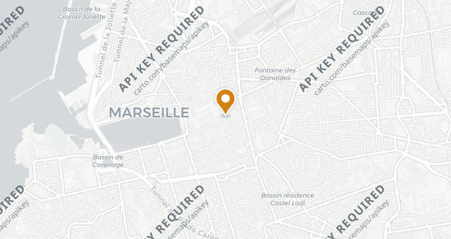 Map showing El Barrio Marsella