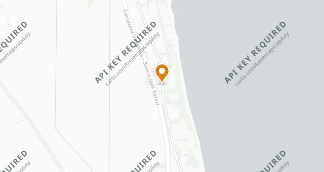 Map showing Arrocería Pinedo Beach