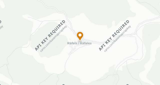 Map showing La Alquería