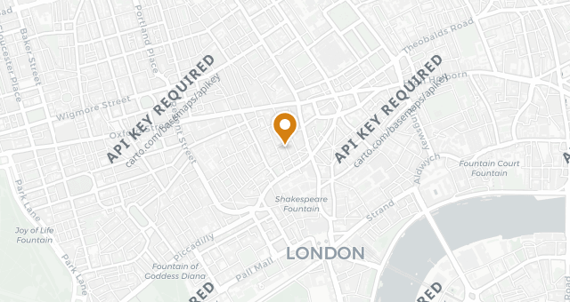 Map showing Hoppers Soho