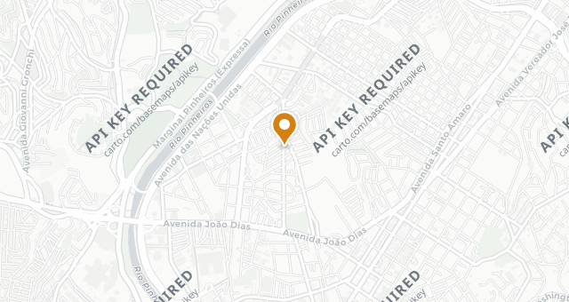 Map showing Casa Santo Antônio