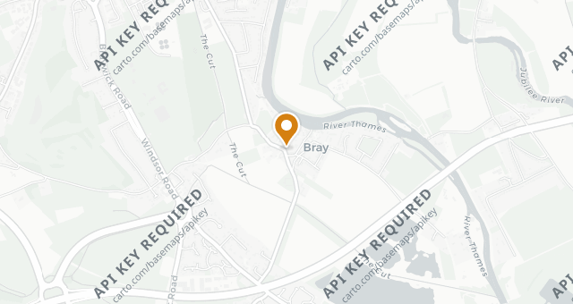Map showing The Fat Duck